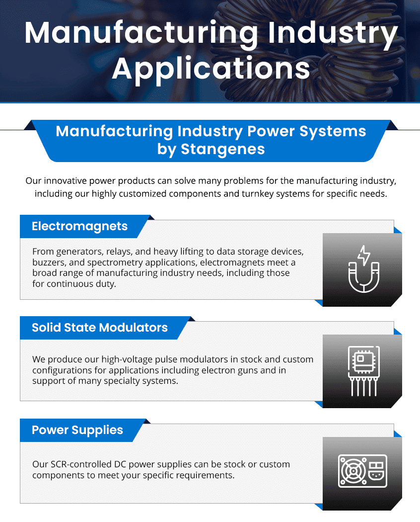 Manufacturing Industry Applications