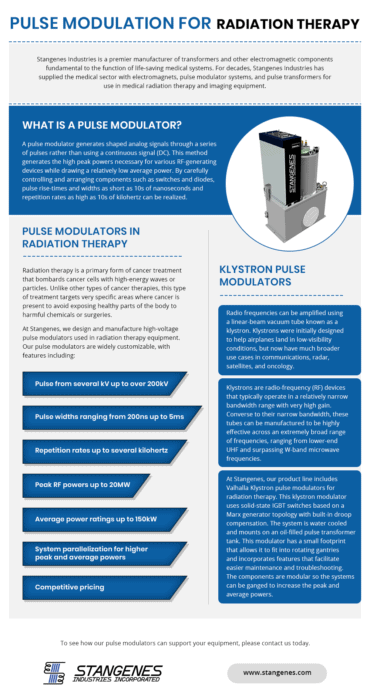 Pulse Modulators for Radiation Therapy Pulse Modulators for Radiation Therapy